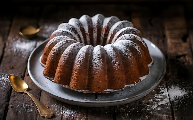 Cattura l'essenza della Bundt Cake in uno scatto fotografico appetitoso sul cibo