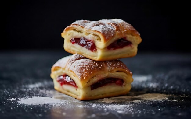 Cattura l'essenza della pasticceria danese in uno scatto fotografico appetitoso