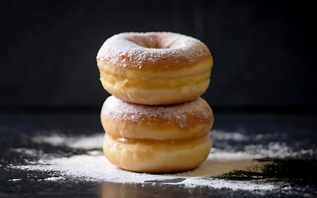 Cattura l'essenza delle ciambelle in uno scatto fotografico di cibo appetitoso