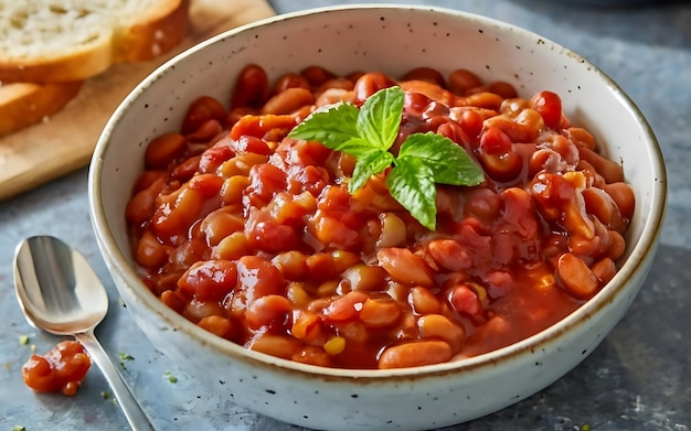 Cattura l'essenza di Boston Baked Beans in un'affascinante foto di cibo