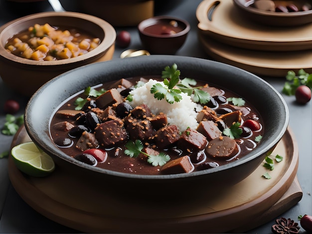 Cattura l'essenza di Feijoada in un'affascinante foto di cibo