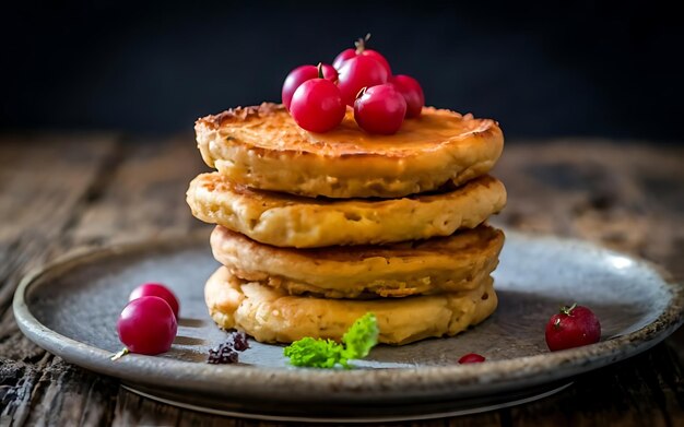 Cattura l'essenza di Johnny Cakes in un'affascinante foto di cibo