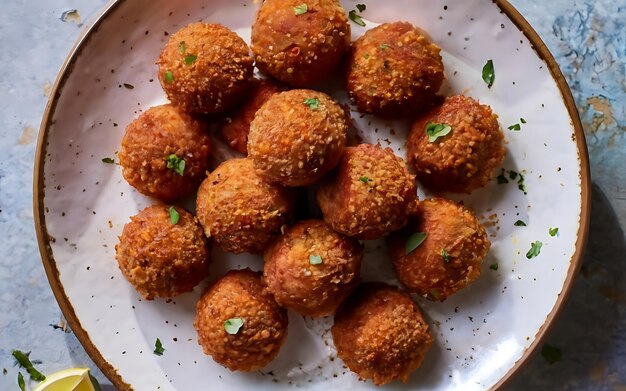 Cattura l'essenza di Kibbeh in un'affascinante ripresa fotografica di cibo.