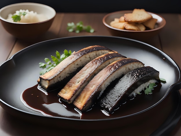 Cattura l'essenza di Unagi in un'affascinante foto di cibo