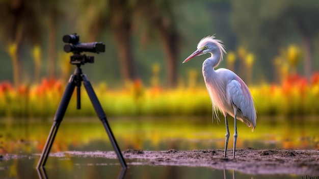 Cattura un'immagine della fauna selvatica con uccelli maestosi