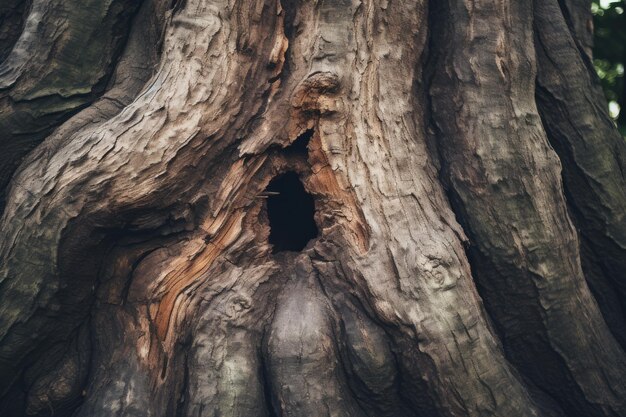 Catturare i dettagli intricati CloseUp Fotografia di un tronco di albero AR 32