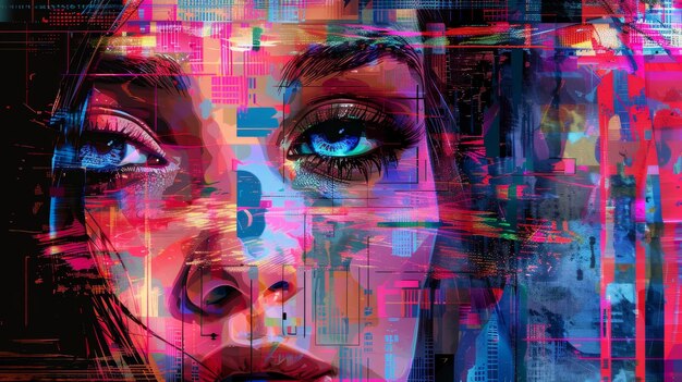 Catturare l'essenza dell'era digitale attraverso l'arte e l'illustrazione generata dall'AI