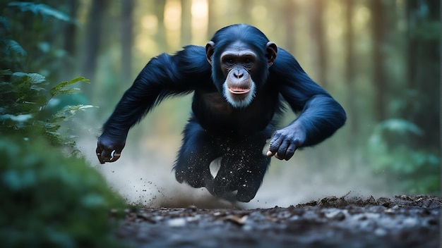 Catturare la bellezza della fauna selvatica Celebrare la Giornata Mondiale degli Animali con uno straordinario scimpanzé