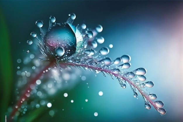 Catturare la bellezza della fotografia macro di gocce d'acqua sulle piante