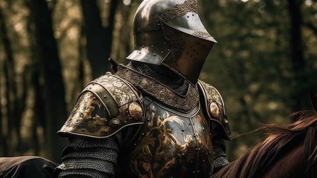 Cavaliere medievale AI generato