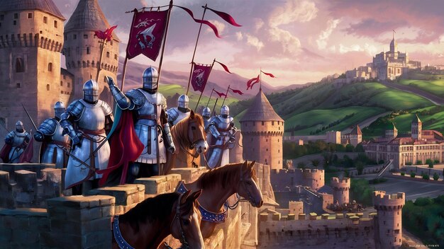 Cavalieri del castello medievale