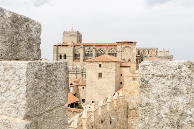 Cavalleresco, Mura della città di Avila in Castilla y León, Spagna. Città medievale fortificata