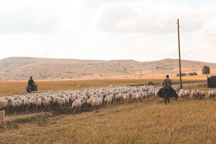 Foto cavalli in un campo