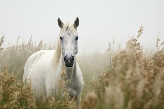 Cavallo domestico bellezza selvaggia natura equestre campo pascolo fattoria erba mammifero stallone bianco animali equini