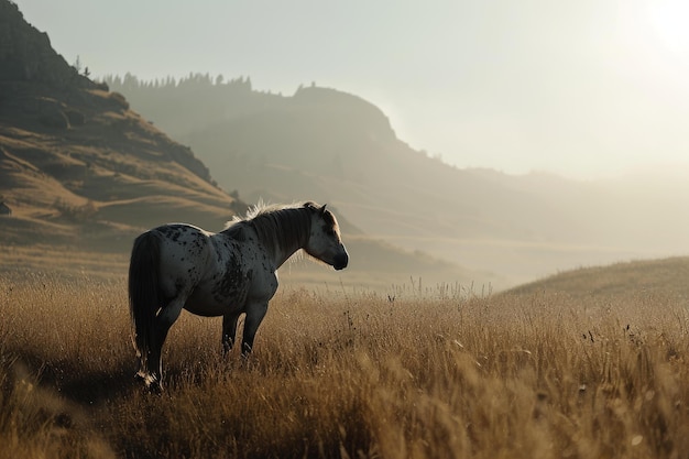 Cavallo mustang senza cavaliere Generare ai