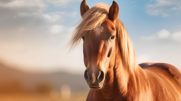 cavallo nel campo