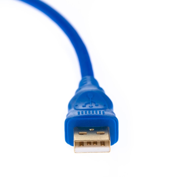 Cavo stampante USB ad alta velocità Cavo USB 2.0 / 3.0 Dati KVM da maschio a B maschio isolati su sfondo bianco