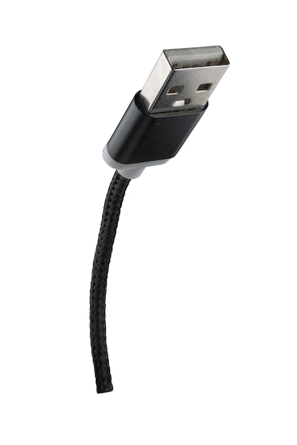 Cavo USB isolato su bianco