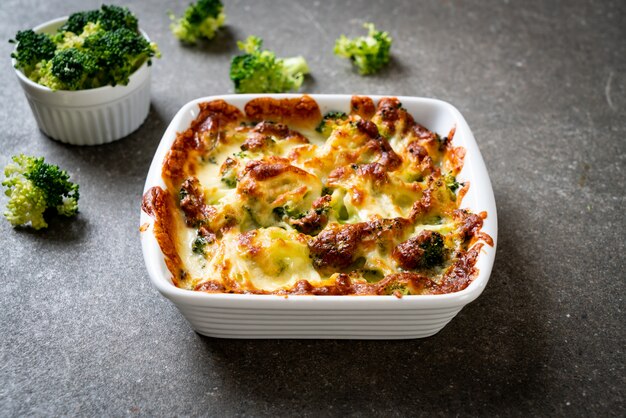 cavolfiore al forno e broccoli con formaggio