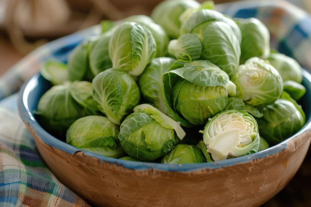 cavoli di Bruxelles in una ciotola