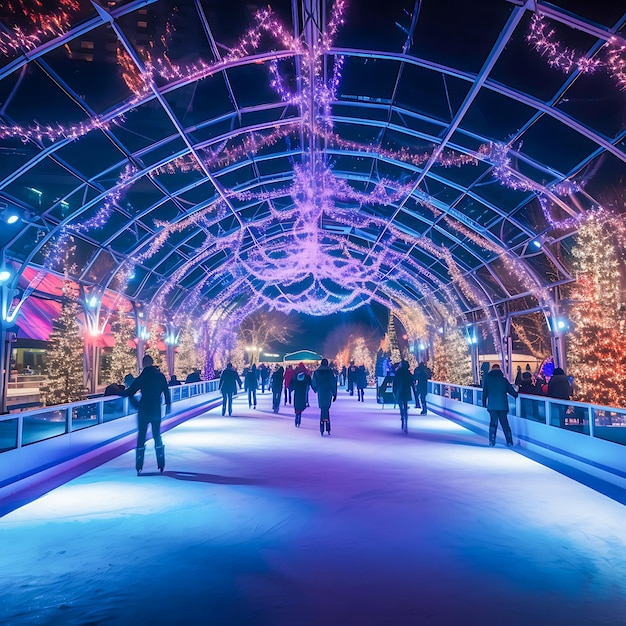 Celebra la decorazione festiva del Natale e la gioia delle vacanze nel paese delle meraviglie invernali Buon anno nuovo