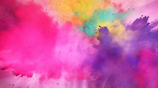 Celebrazione colorata di Holi Rosa Viola Blu