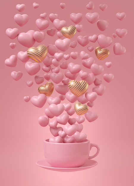 Celebrazione d'amore con una tazza di caffè