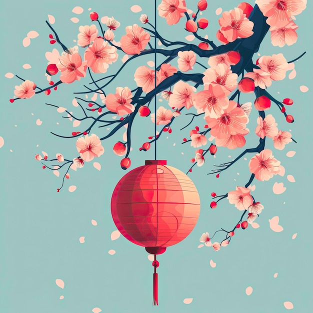 Celebrazione dei fiori di primavera in stile cinese