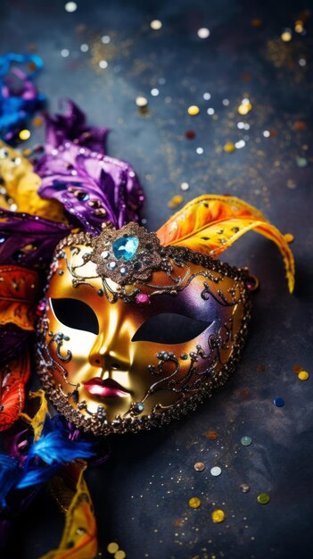 Celebrazione del carnevale di Capodanno Sfondo dei social media Instagram con spazio per la copia