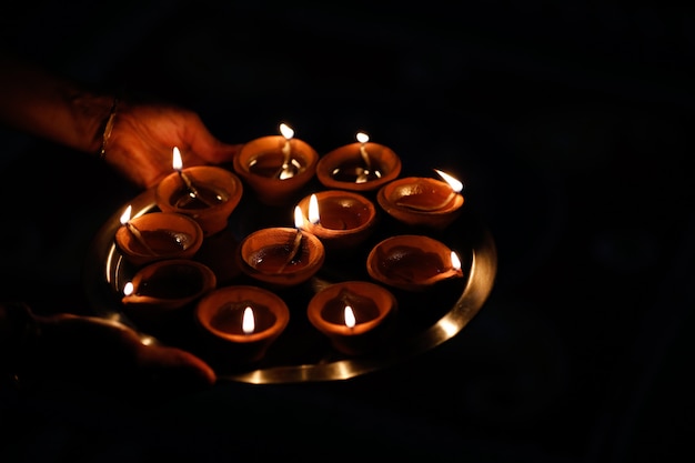 celebrazione del festival indiano Diwali