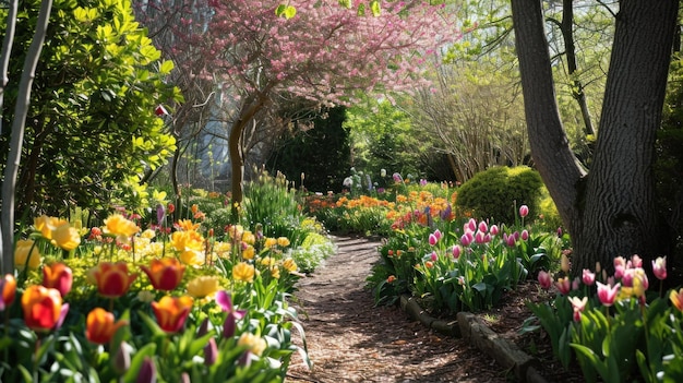 Celebrazione del giardino primaverile