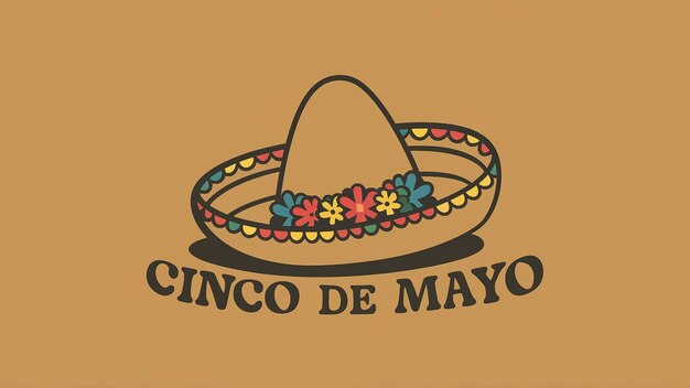 Celebrazione della festa del Cinco de Mayo con cactus maracas e sombrero Generative Ai