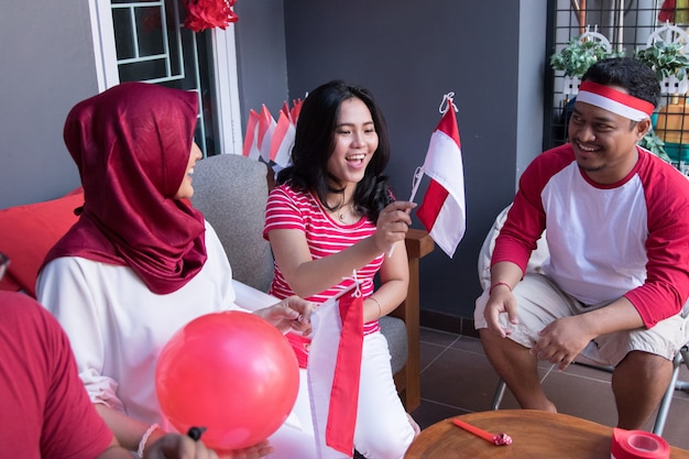 Celebrazione della festa dell'indipendenza dell'Indonesia