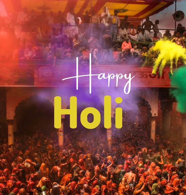 Celebrazione della festa di Holi