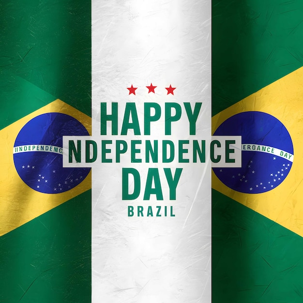 Celebrazione della Giornata dell'Indipendenza brasiliana Illustrazione artistica Poster della Giornada dell'Inindipendenza brasiliana