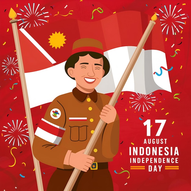 Celebrazione della Giornata dell'Indipendenza dell'Indonesia Un omaggio alla libertà e all'unità