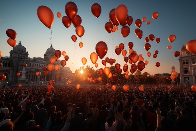 Celebrazione della Giornata della Repubblica turca vicino a Istanbul