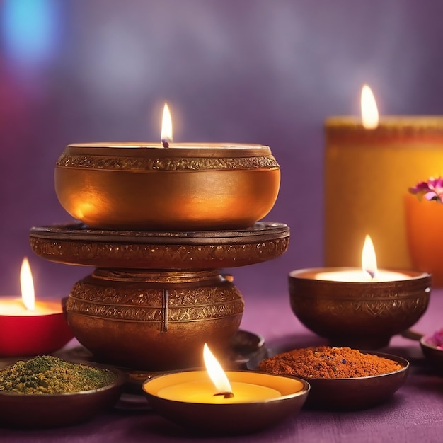 Celebrazione felice di Diwali Bellissimo sfondo