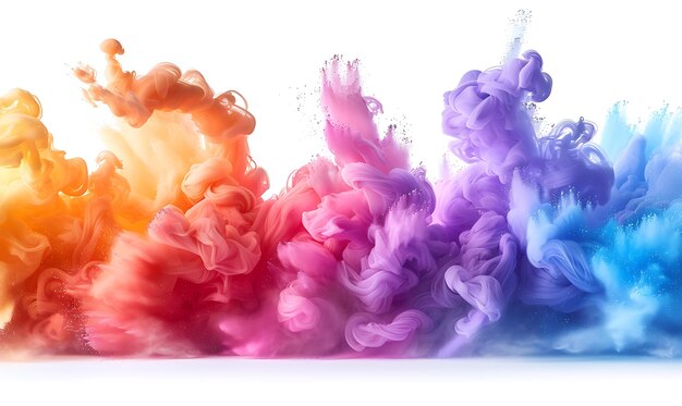 Celebrazione gioiosa Momenti accattivanti di risate e colori alla festa di Holi