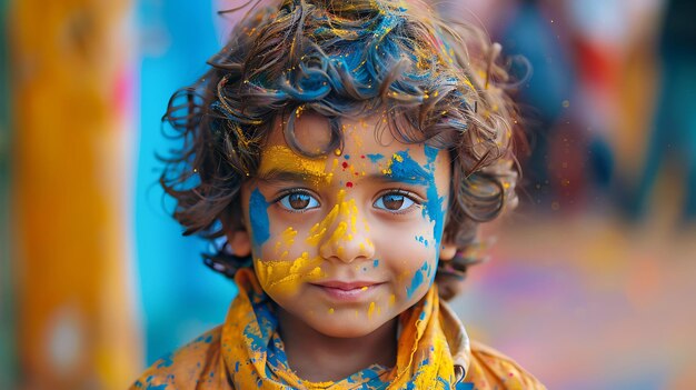 Celebrazione gioiosa Momenti accattivanti di risate e colori alla festa di Holi