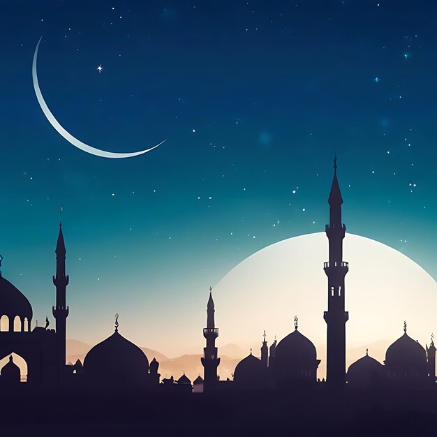 Celebrazione musulmana Nuovo anno islamico Muharram Illustrazione