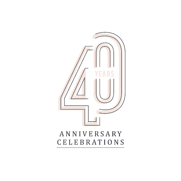 celebrazioni anniversario Logo Collezioni Template