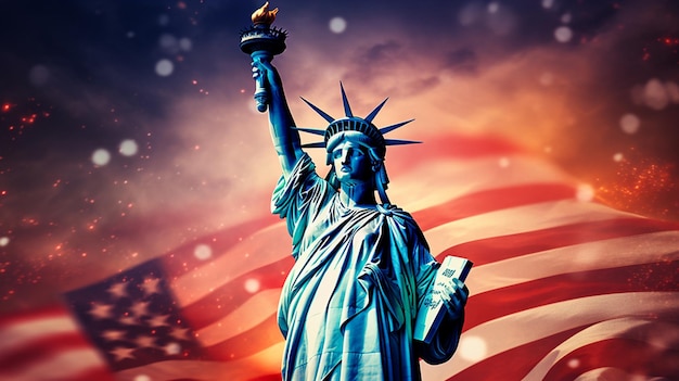 Celebrazioni della Giornata dell'Indipendenza degli Stati Uniti il 4 luglio in onore della terra dei liberi
