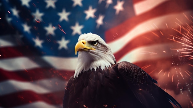 Celebrazioni della Giornata dell'Indipendenza degli Stati Uniti il 4 luglio in onore della terra dei liberi