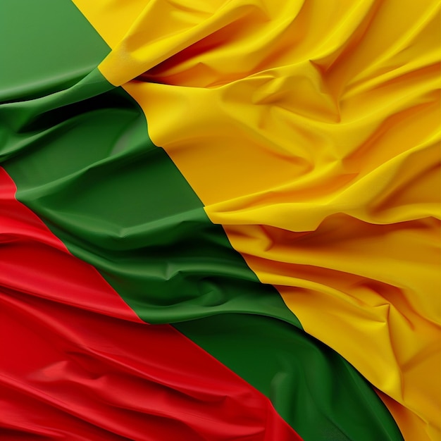 Celebrazioni della Giornata Nazionale lituana Bandiera sventolata nel vento Immagine