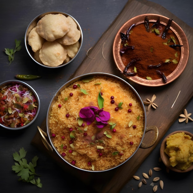 Celebrazioni di Krishna Janmashtami Rangoli Design e Indian Festival Foods