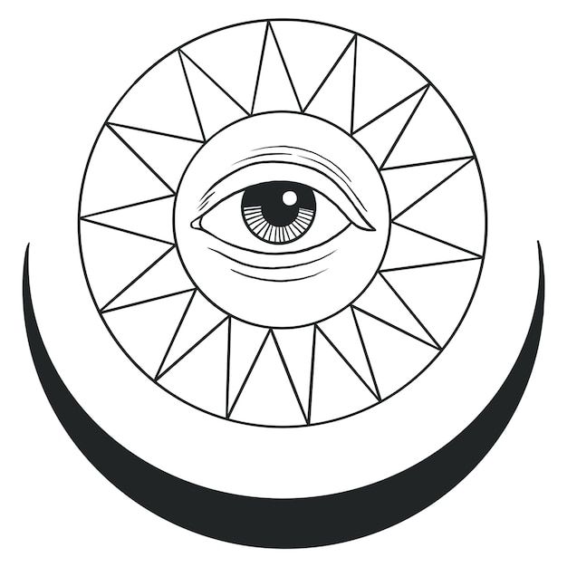 Celestial eyes png spiritual illustration transparent background