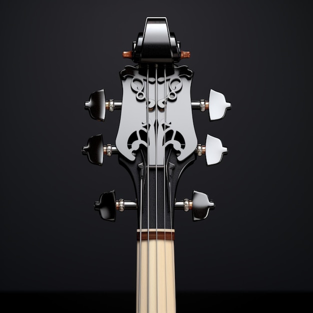 Cello headstock ispirato a chitarra dreadnought immagine arte generata dall'IA