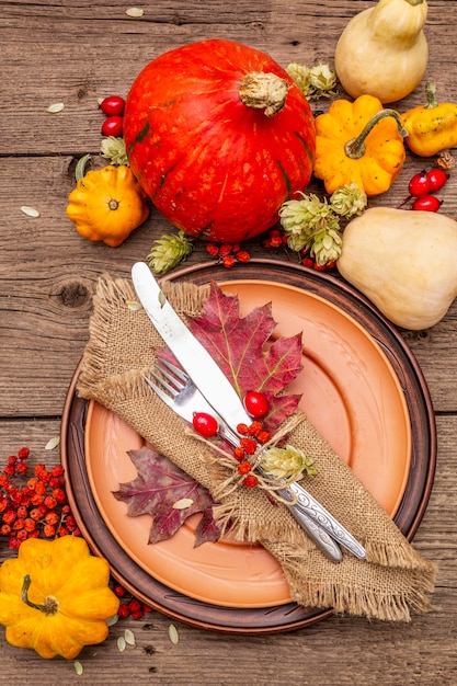 Cena autunnale e del ringraziamento