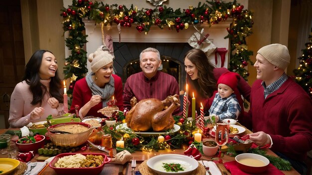 Cena di Natale a tavola